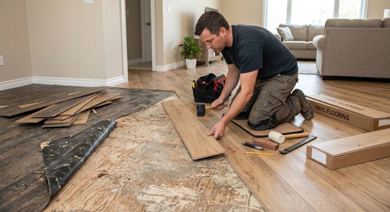 Linoleum Flooring Replacement in Austin, TX