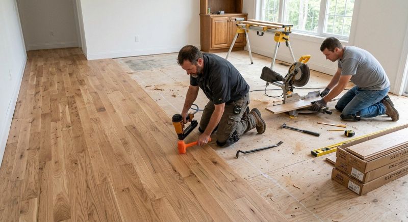 Oak Floor Installation in Fort Worth, TX